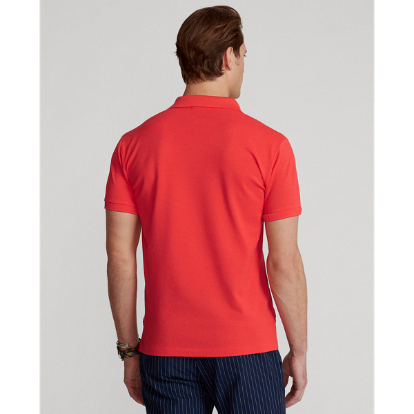 Racing Red Slim Fit Stretch Mesh Polo Shirt Polo Ralph Lauren 5