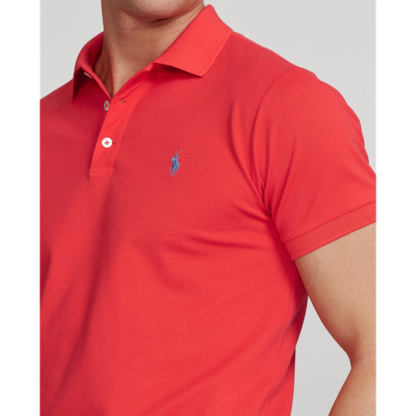 Racing Red Slim Fit Stretch Mesh Polo Shirt Polo Ralph Lauren 6