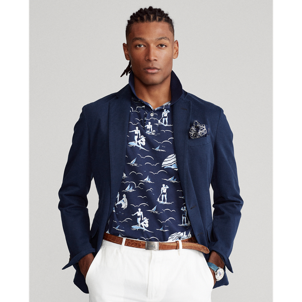 Refined Navy Deco Custom Slim Fit Swimmer Mesh Polo Shirt Polo Ralph Lauren 7