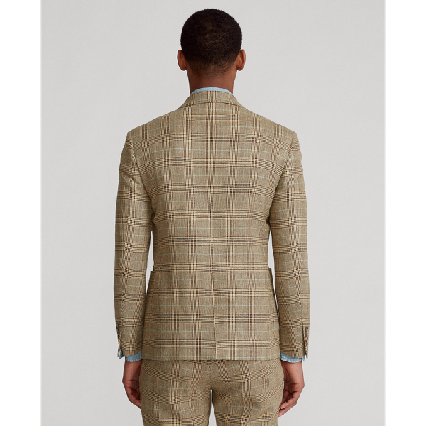 Brown/Tan Glen Plaid Glen Plaid Tweed Suit Jacket Polo Ralph Lauren 5
