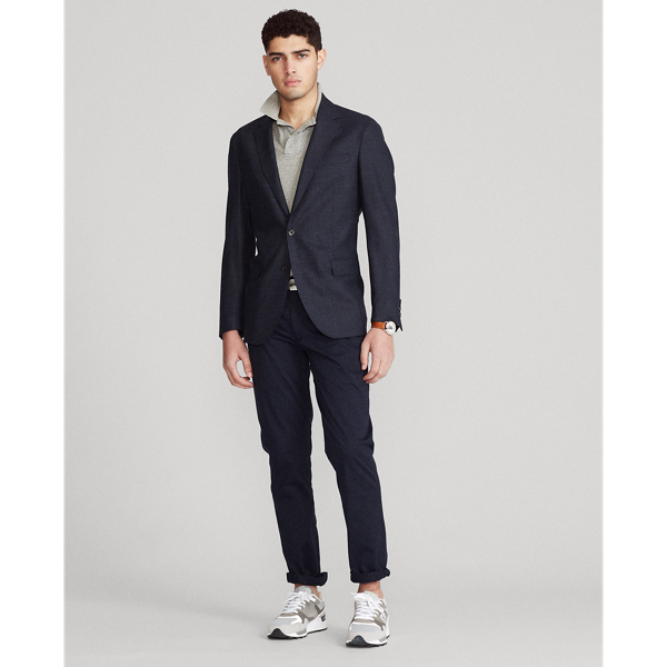 Navy Polo Stretch Wool-Blend Sport Coat Polo Ralph Lauren 4