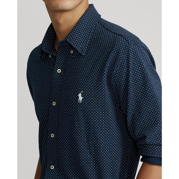 Medieval Blue Heather Geo Featherweight Mesh Shirt Big & Tall 5