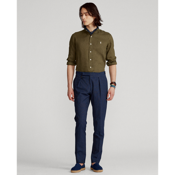 Expedition Olive Lightweight Linen Shirt Big & Tall 3