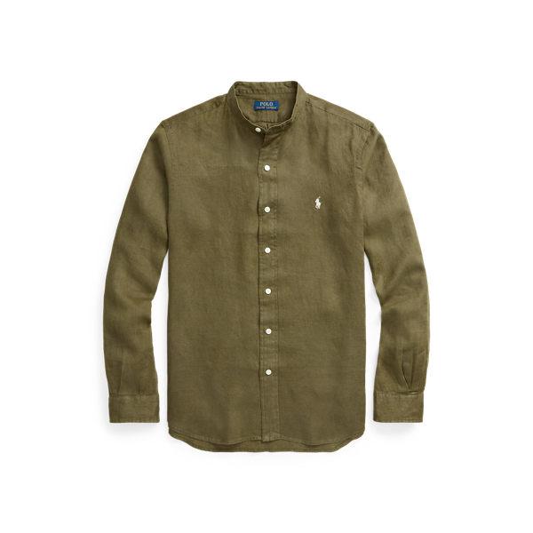 Expedition Olive Lightweight Linen Shirt Big & Tall 2
