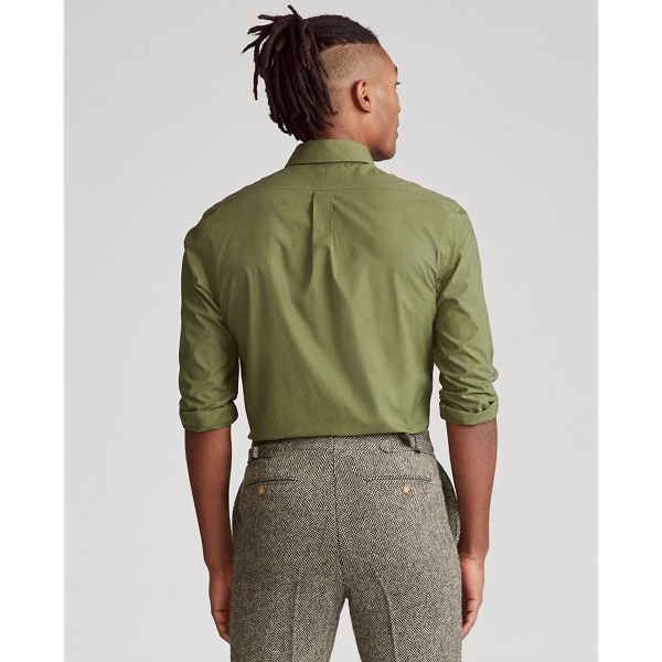 Supply Olive Natural Stretch Poplin Shirt Big & Tall 4