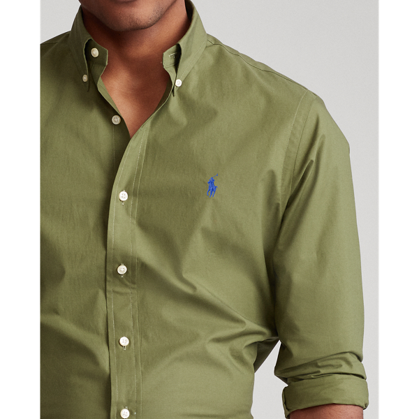 Supply Olive Natural Stretch Poplin Shirt Big & Tall 5