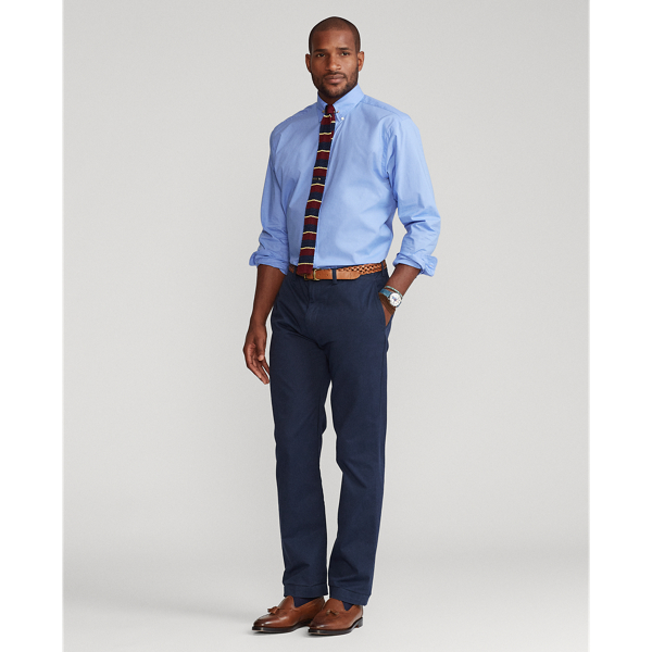 Periwinkle Natural Stretch Poplin Shirt Big & Tall 4