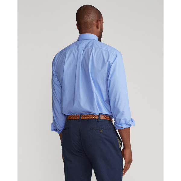Periwinkle Natural Stretch Poplin Shirt Big & Tall 5