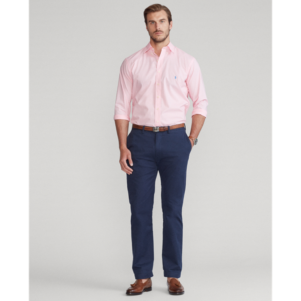 Carmel Pink Natural Stretch Poplin Shirt Big & Tall 4