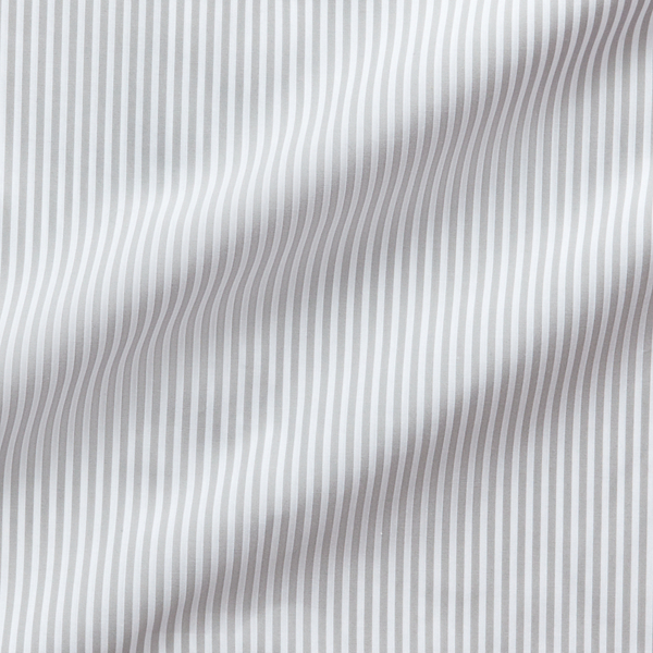 Grey/White Striped Poplin Shirt Big & Tall 6
