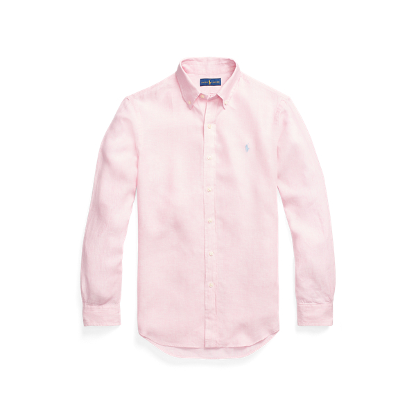 Light Pink Lightweight Linen Shirt Big & Tall 2