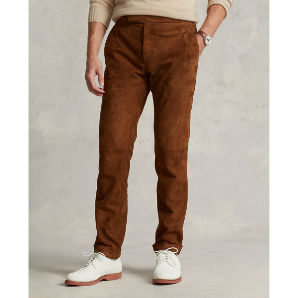 Ralph lauren suede pants on sale