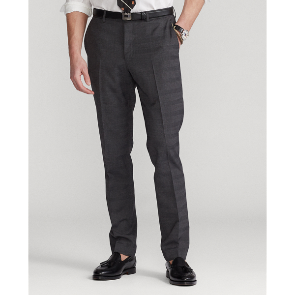 Grey/Charcoal Glen Plaid Stretch Suit Trouser Polo Ralph Lauren 4