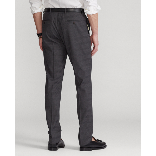 Grey/Charcoal Glen Plaid Stretch Suit Trouser Polo Ralph Lauren 5