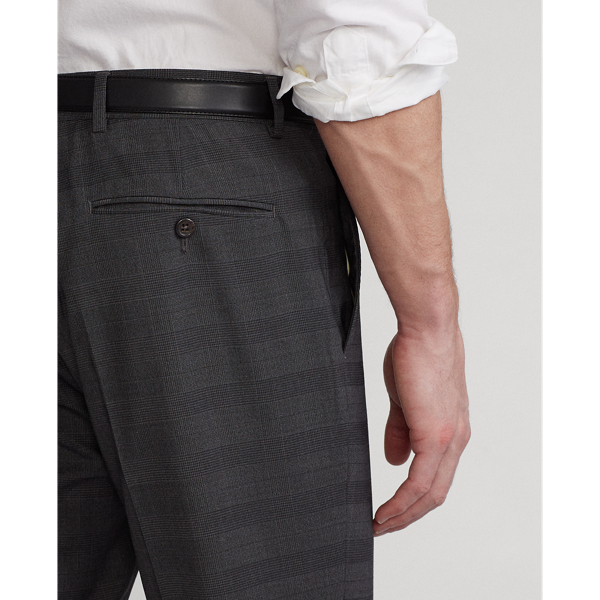 Grey/Charcoal Glen Plaid Stretch Suit Trouser Polo Ralph Lauren 6