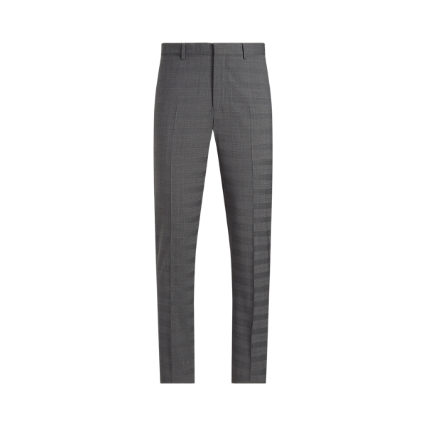 Grey/Charcoal Glen Plaid Stretch Suit Trouser Polo Ralph Lauren 2