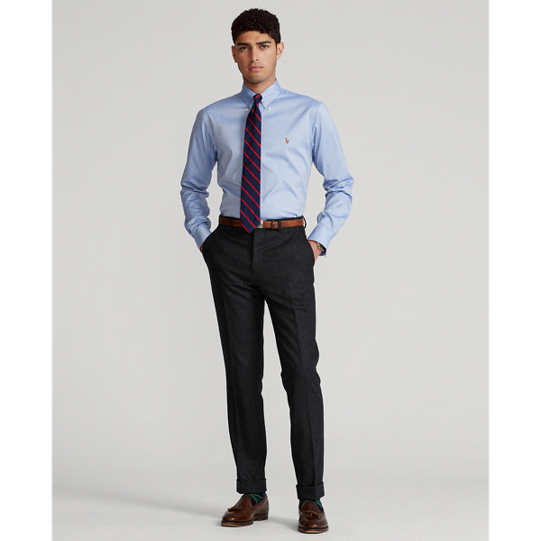 Blue Custom Fit Oxford Shirt Polo Ralph Lauren 4