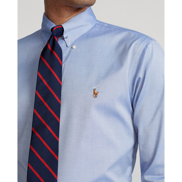 Blue Custom Fit Oxford Shirt Polo Ralph Lauren 6