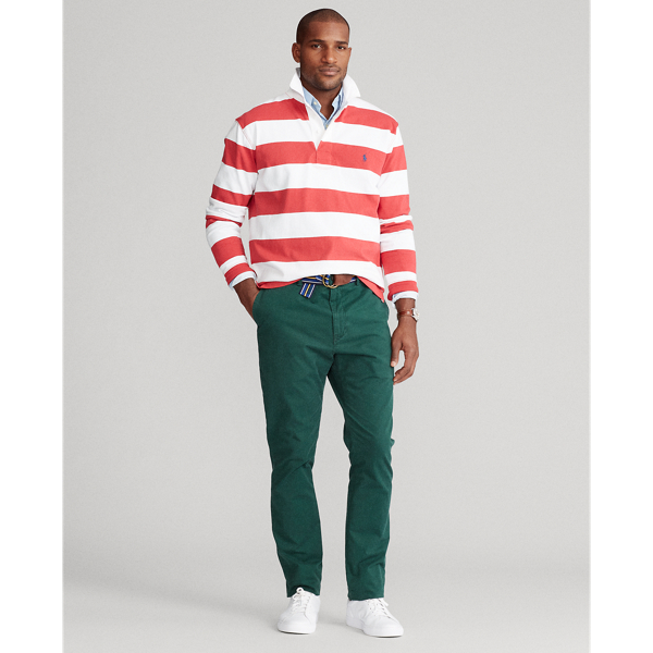 Sunrise Red/White The Iconic Rugby Shirt Big & Tall 4