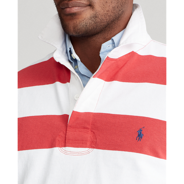 Sunrise Red/White The Iconic Rugby Shirt Big & Tall 6