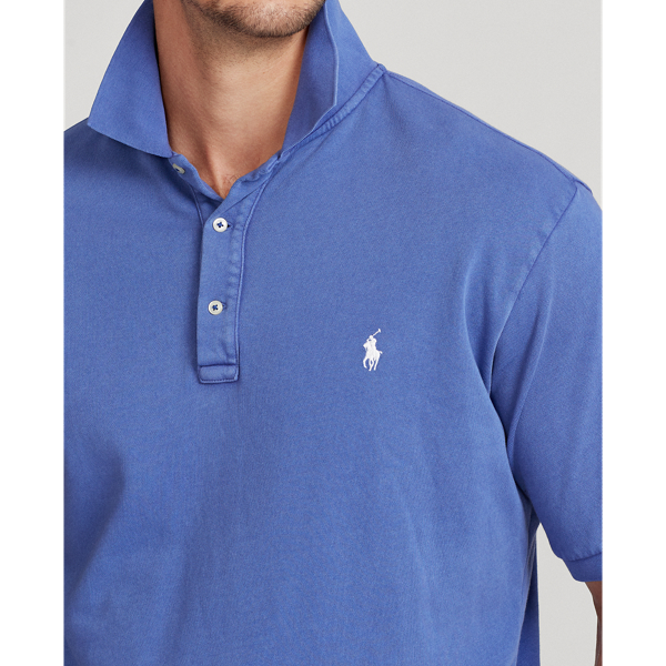 Bright Navy Spa Terry Polo Shirt Big & Tall 6