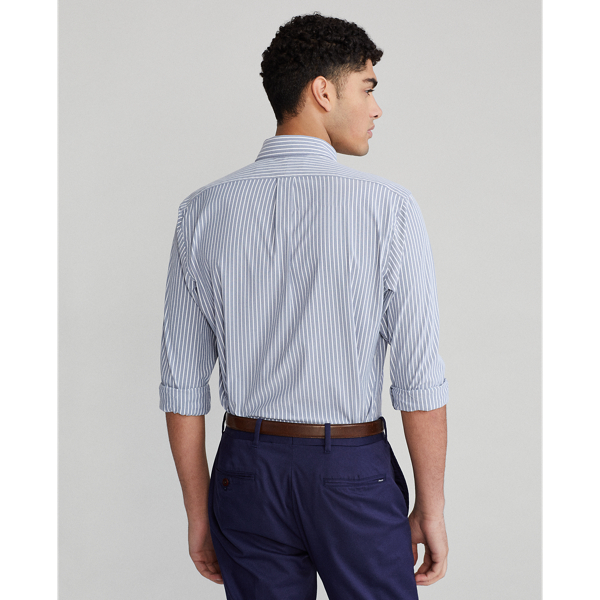 6512 Navy/White Classic Fit Performance Oxford Shirt Polo Golf 5