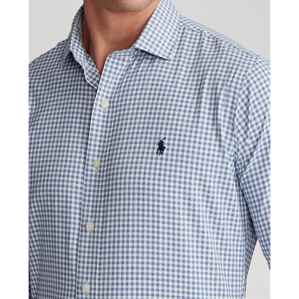 6507a Blue/White Classic Fit Performance Shirt Polo Golf 6