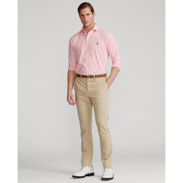 6507b Rose/White Classic Fit Performance Shirt Polo Golf 4