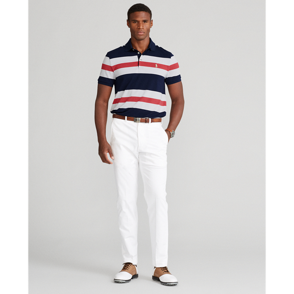 Refined Navy Multi Custom Slim Fit Tech Piqu&eacute; Polo Polo Golf 4