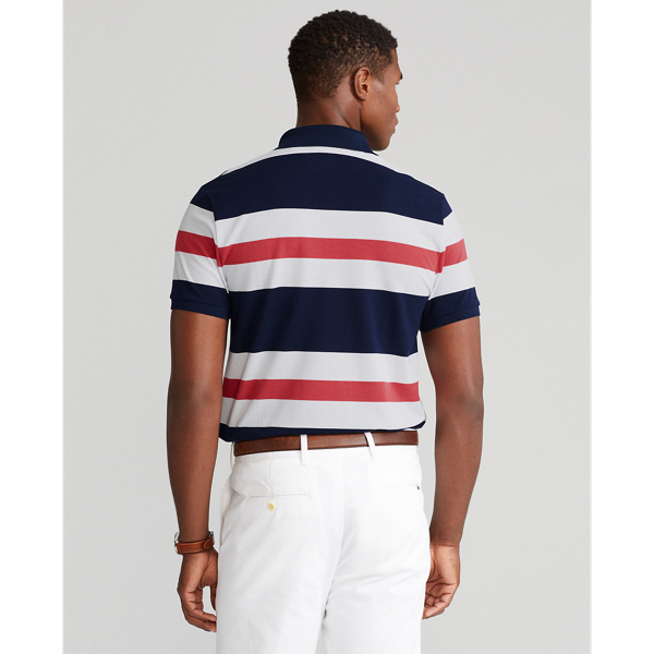 Refined Navy Multi Custom Slim Fit Tech Piqu&eacute; Polo Polo Golf 5