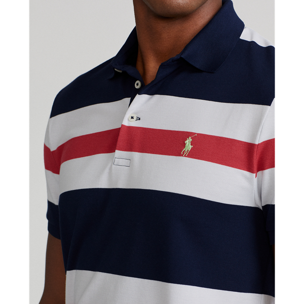 Refined Navy Multi Custom Slim Fit Tech Piqu&eacute; Polo Polo Golf 6
