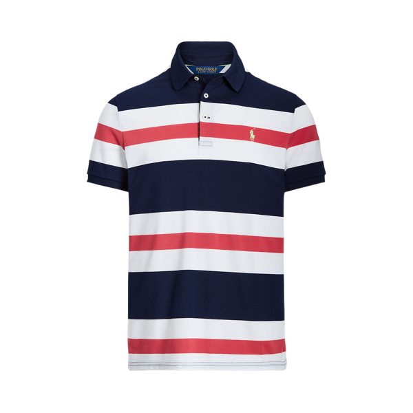 Refined Navy Multi Custom Slim Fit Tech Piqu&eacute; Polo Polo Golf 2