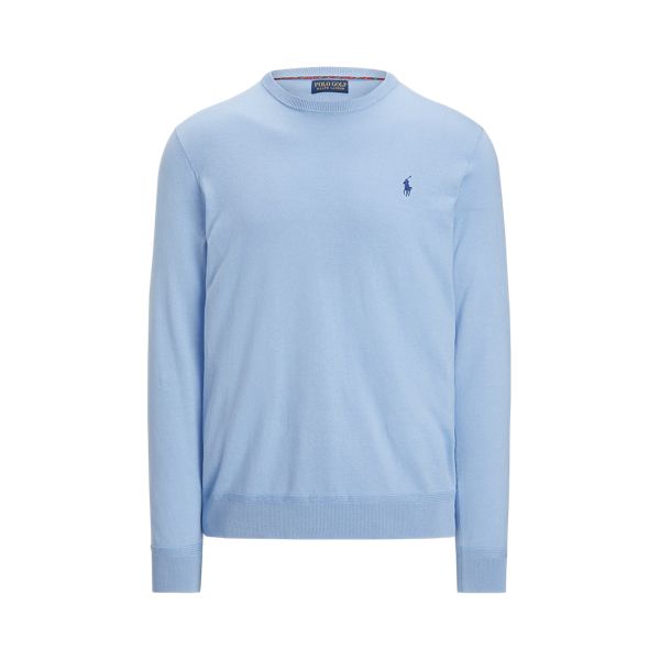 Jersey de algod&oacute;n de cuello redondo Polo Golf en Azul lago 2