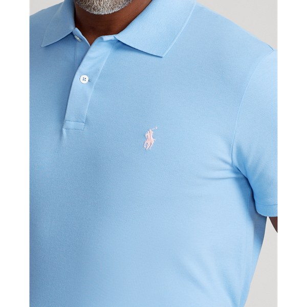 Blue Lagoon Custom Slim Fit Stretch Mesh Polo Shirt Polo Golf 6