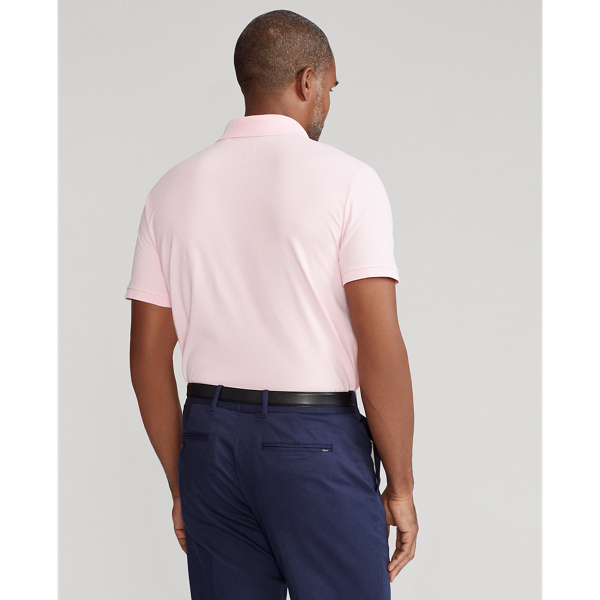 Carmel Pink Custom Slim Fit Stretch Mesh Polo Shirt Polo Golf 5