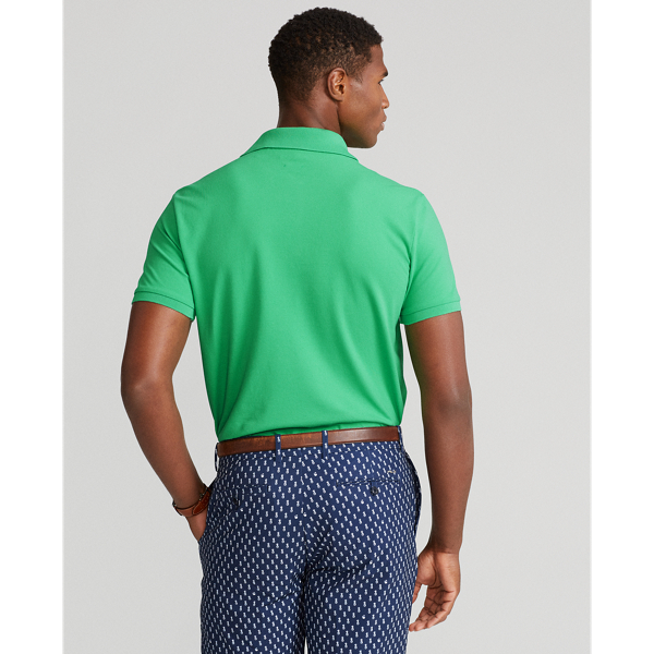 Custom-Slim-Fit Piqu&eacute;-Polohemd Polo Golf in Parcours-Gr&uuml;n 5