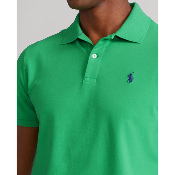 Custom-Slim-Fit Piqu&eacute;-Polohemd Polo Golf in Parcours-Gr&uuml;n 6