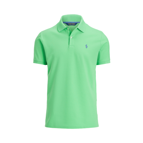 Custom-Slim-Fit Piqu&eacute;-Polohemd Polo Golf in Parcours-Gr&uuml;n 2