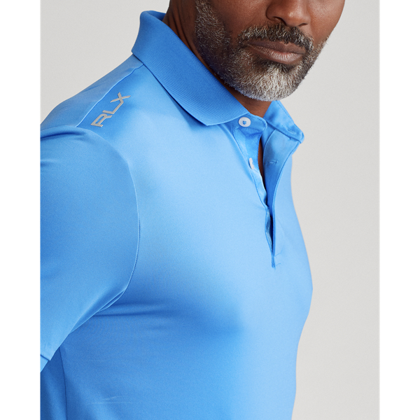 Colby Blue Custom Slim Fit Performance Polo Shirt RLX 6