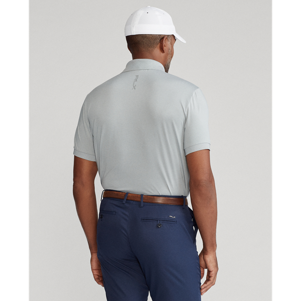 Light Grey Heather Custom Slim Fit Performance Polo Shirt RLX 5