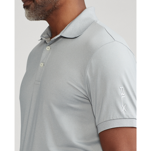 Light Grey Heather Custom Slim Fit Performance Polo Shirt RLX 6