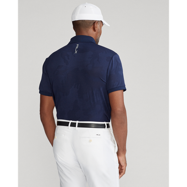 Refined Navy Camo Custom Slim Fit Performance Polo RLX 5