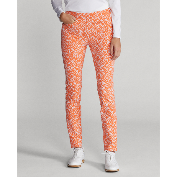 Pantaloni stretch con palme RLX Golf in Spring Melon Mini Island 4