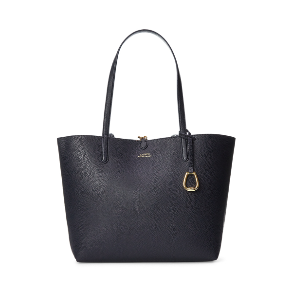 LAUREN RALPH LAUREN フェイクレザー リバーシブル トート LAUREN RALPH トートバッグ フェイクレザー ラージ リバーシブル