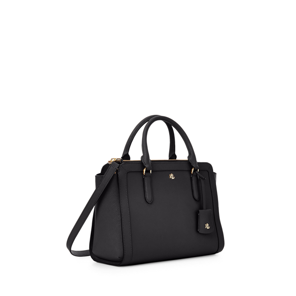 Crosshatch Leather Medium Brooke Satchel for Women | Ralph Lauren