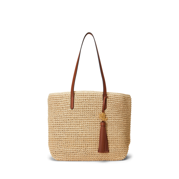 Straw Medium Whitney Tote Bag