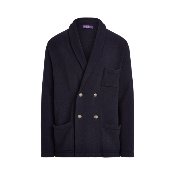 Cardigan blazer crois&eacute; en cachemire Purple Label en 1