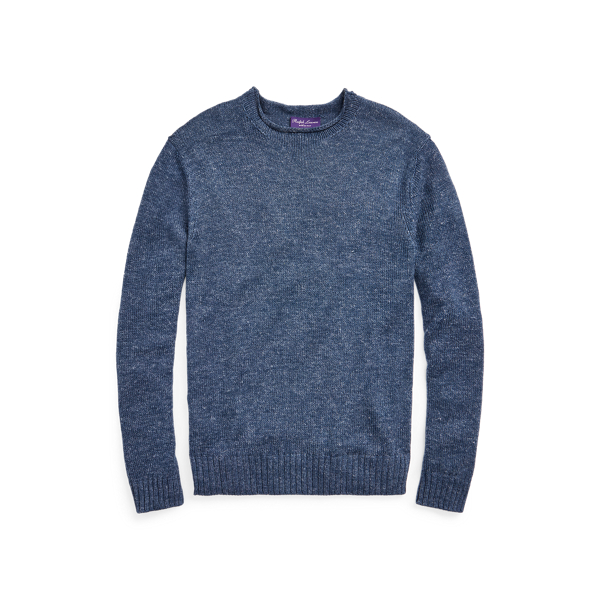 Silk-Linen Rollneck Jumper Purple Label 1