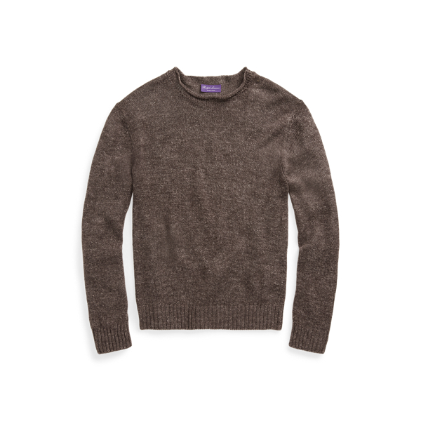 Jersey de seda y lino con cuello vuelto Purple Label en 1