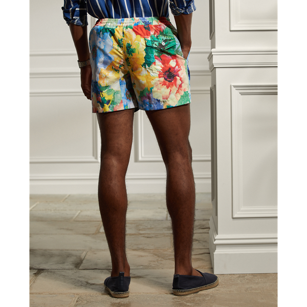 Navy Floral Multi 12.5 cm Amalfi Swimming Trunks Purple Label 5